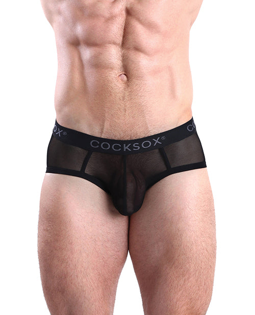 Cocksox Mesh Contour Pouch Sports Brief Black Shadow - Bossy Pearl