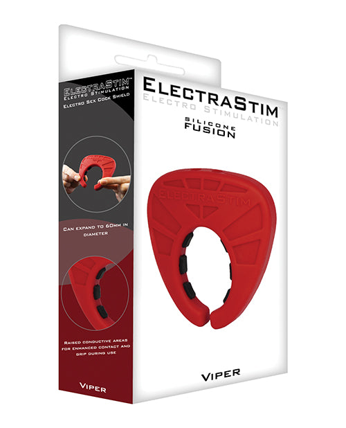 Electrastim Silicone Fusion Viper Cock Shield - Bossy Pearl