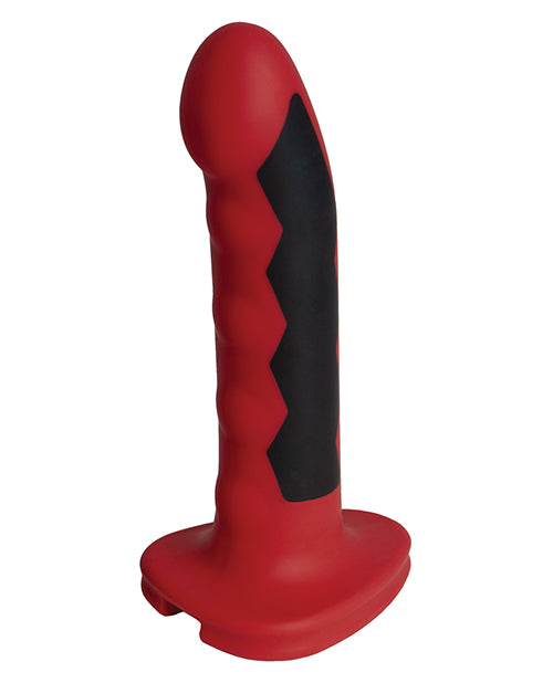 Electrastim Silicone Fusion Komodo Dildo - Red-black - Bossy Pearl