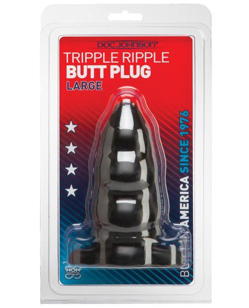 Triple Ripple Butt Plug - Bossy Pearl