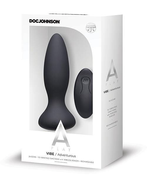 A Play Rechargeable Silicone Adventurous Anal Plug W/remote - Bossy Pearl