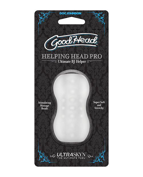 Goodhead Helping Head Pro Ultraskyn Stroker - Frost - Bossy Pearl