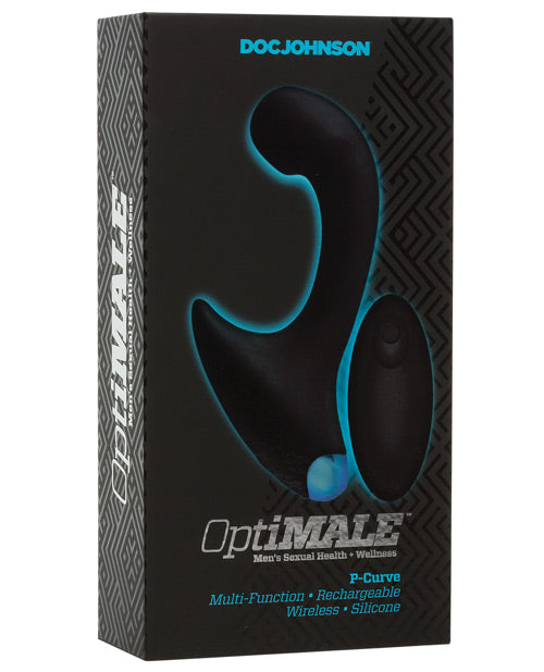 Optimale Vibrating P Massager W-wireless Remote - Black - Bossy Pearl