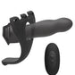 Body Extensions Be Aroused Vibrating 2 Piece Strap On Set - Black - Bossy Pearl