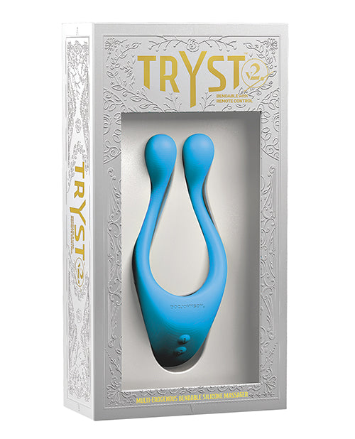 Tryst V2 Bendable Multi Zone Massager W/remote - Bossy Pearl