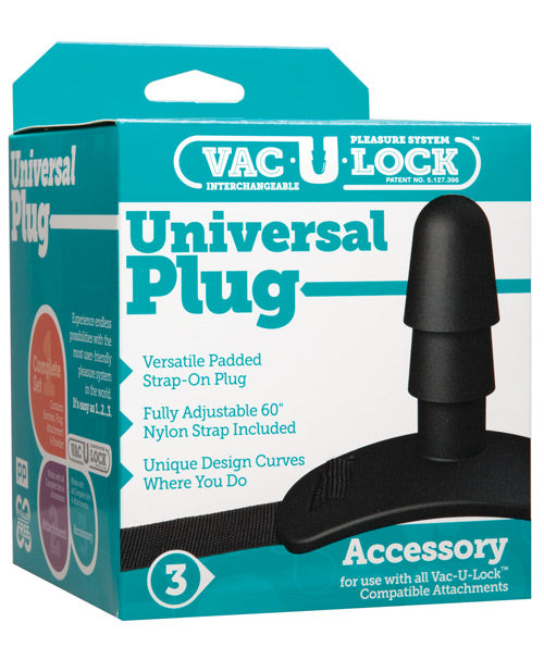 Vac-u-lock Universal Plug - Black - Bossy Pearl
