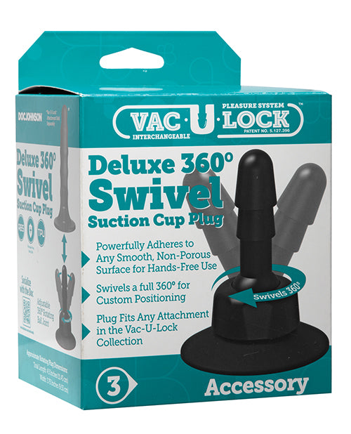 Vac-u-lock Deluxe 360 Swivel Suction Cup Plug - Bossy Pearl