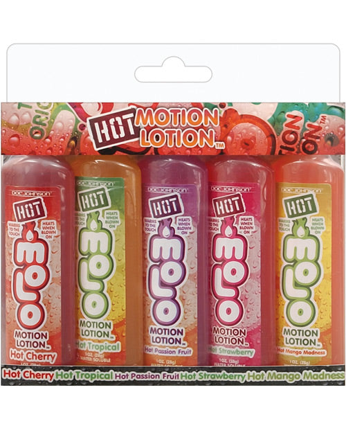 Hot Motion Lotion - 1 Oz Bottle Asst. Flavors Pack Of 5 - Bossy Pearl