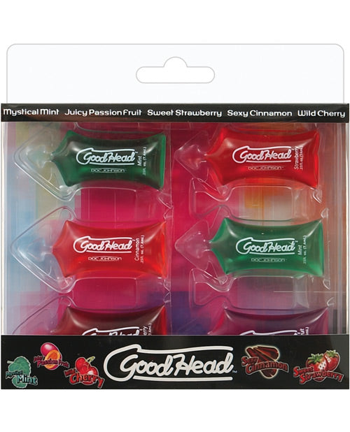 Good Head - .25 Oz. Pillow Asst. Flavors Pack Of 6 - Bossy Pearl