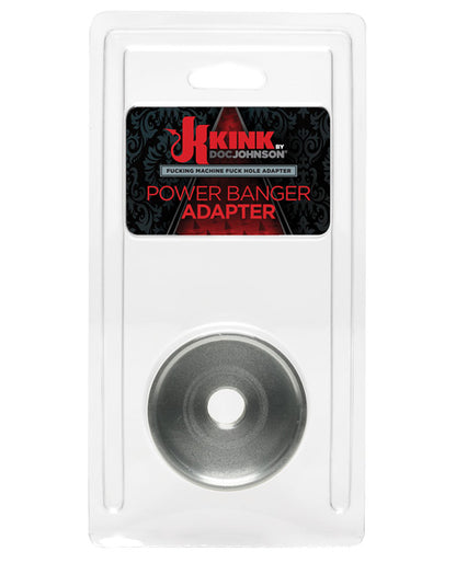 Kink Fucking Machines Power Banger Adapter For Fuck Hole Variable Pressure Stroker - Silver - Bossy Pearl