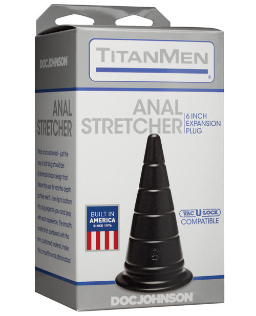 Titanmen 6" Anal Stretcher - Black - Bossy Pearl