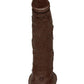 Jason Luv 10" Ultraskyn Cock W-removable Vac-u-lock Suction Cup - Chocolate - Bossy Pearl