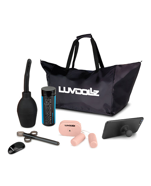 Luvdolz Remote Control Rechargeable Pussy & Ass W-douche - Ivory - Bossy Pearl