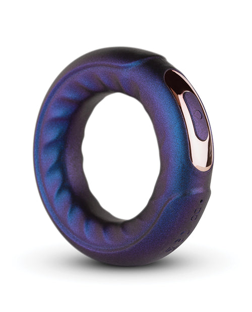 Hueman Saturn Vibrating Cock-ball Ring - Purple