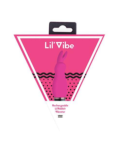 Lil' Vibe Rabbit Rechargeable Vibrator - Pink - Bossy Pearl