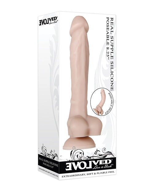 Evolved Real Supple Silicone Poseable 8.25” - Bossy Pearl