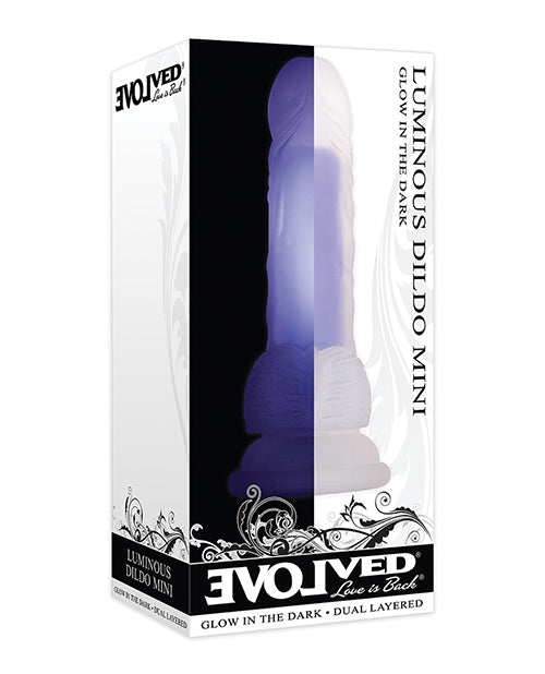 Evolved Mini Luminous Dildo Non Vibrating - Purple - Bossy Pearl
