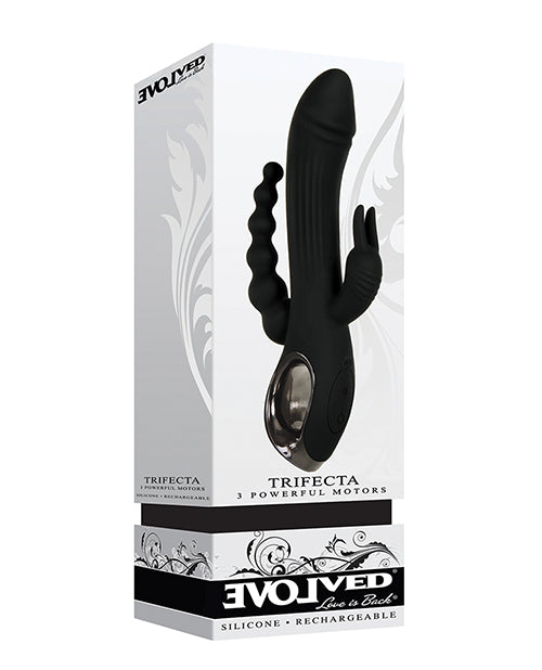 Evolved Trifecta Triple Stim Rechargeable - Black - Bossy Pearl