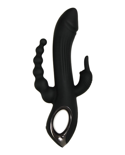 Evolved Trifecta Triple Stim Rechargeable - Black - Bossy Pearl