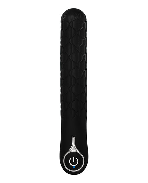 Evolved Quilted Love Rechargeable Vibrator - Black - Bossy Pearl