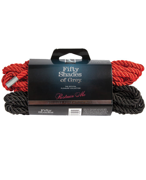 Fifty Shades Of Grey Restrain Me Bondage Rope Twin Pack - Bossy Pearl
