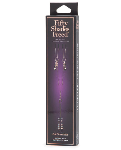 Fifty Shades Freed All Sensation Nipple & Clitoral Chain - Bossy Pearl