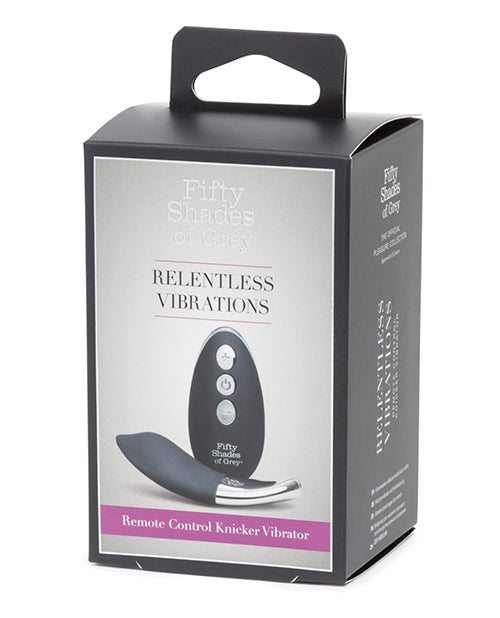 Fifty Shades Of Grey Relentless Vibrations Remote Control Panty Vibe - Black - Bossy Pearl