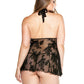 Curve Stretch Lace Chemise & Matching G-string - Bossy Pearl