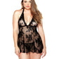 Curve Stretch Lace Chemise & Matching G-string - Bossy Pearl