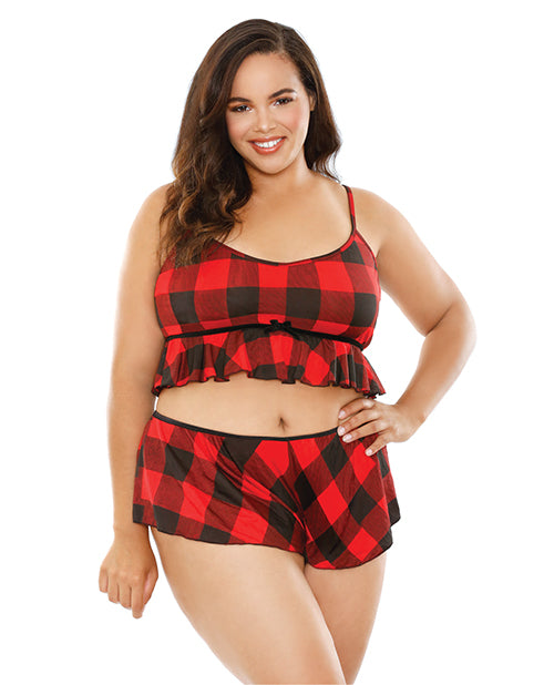 Curve Noelle Crop Cami and Shortie Set - Bossy Pearl