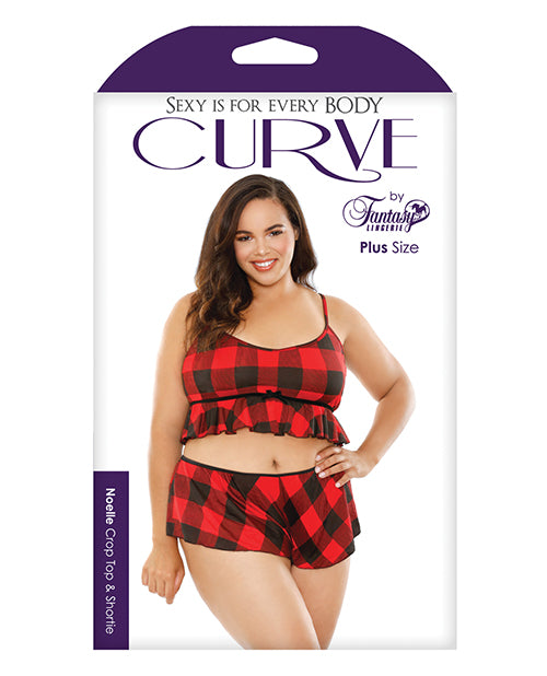 Curve Noelle Crop Cami and Shortie Set - Bossy Pearl