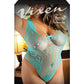 Vixen Just Because Strappy Stretch Lace Teddy Aqua - Bossy Pearl