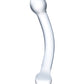 Glas 7" Curved Glass G Spot Stimulator - Clear - Bossy Pearl