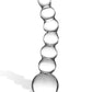 Glas 5" Curved Glass Beaded Dildo - Bossy Pearl