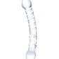 Glas Double Trouble Glass Dildo - Bossy Pearl