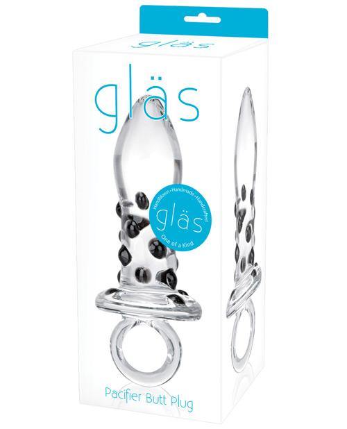 Glas Pacifier Glass Butt Plug - Bossy Pearl
