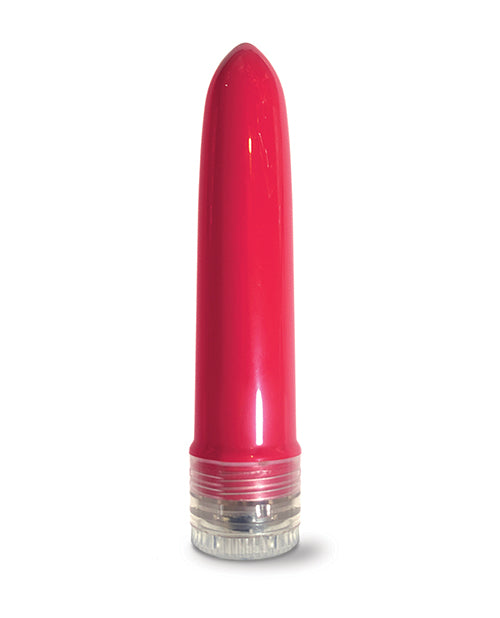 Pleasure Package I Didn't Know Your Size 4" Multi Speed Vibe  - Red - Bossy Pearl