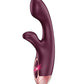 Zola Rechargeable Silicone Dual Massager - Burgundy-rose Gold