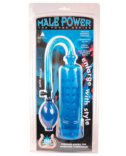 Male Power Pump - Blue - Bossy Pearl