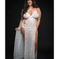 Lace Night Gown W/lace Pany Qn