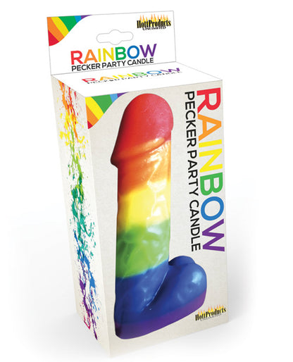 Rainbow Pecker Party Candle - Bossy Pearl