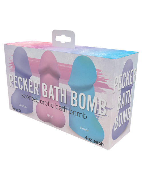 Pecker Bath Bomb - Pack Of 3 - Bossy Pearl
