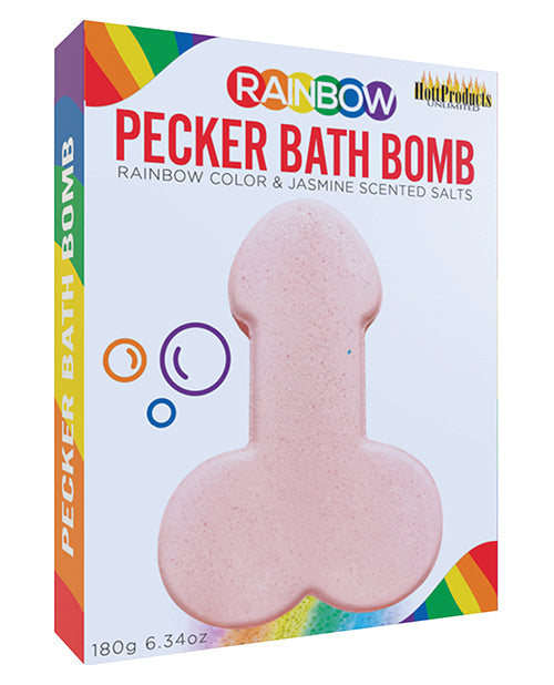 Rainbow Pecker Bath Bomb - Bossy Pearl