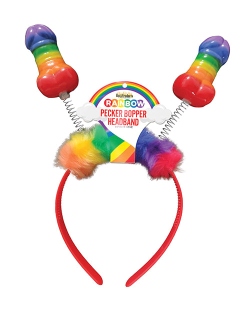 Rainbow Pecker Bopper Headband - Bossy Pearl