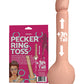 Inflatable Pecker Ring Toss - Asst. Color Rings - Bossy Pearl