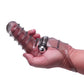 The 9's Vibrofinger Ribbed Finger Massager - Grey - Bossy Pearl
