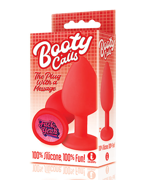 The 9's Booty Calls Fuck Yeah Plug - Red - Bossy Pearl