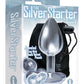 The 9's The Silver Starter Bejeweled Heart Stainless Steel Plug - Bossy Pearl
