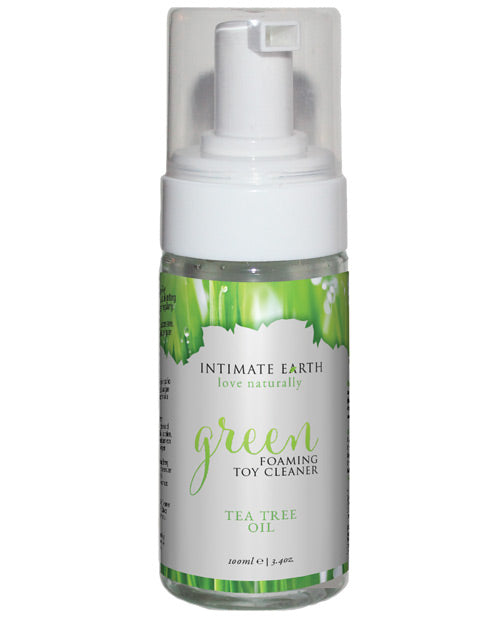 Intimate Earth Foaming Toy Cleaner - Green Tea Tree Oil - Bossy Pearl