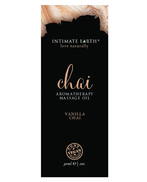Intimate Earth Chai Massage Oil Foil - 30ml Vanilla & Chai - Bossy Pearl